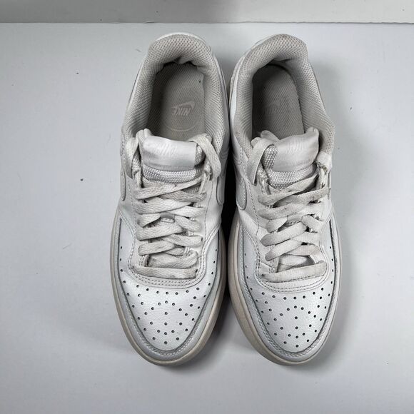 Nike Court Vision Alta Triple White Platform Sneakers DM0113-100 Women's Size 8 - Picture 6 of 8